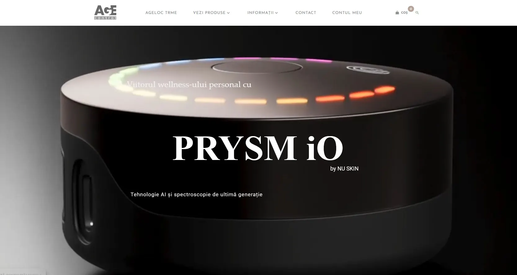 AgeControl.ro - Anti-Aging Cosmetics E-Commerce & AI Shopping Strategy