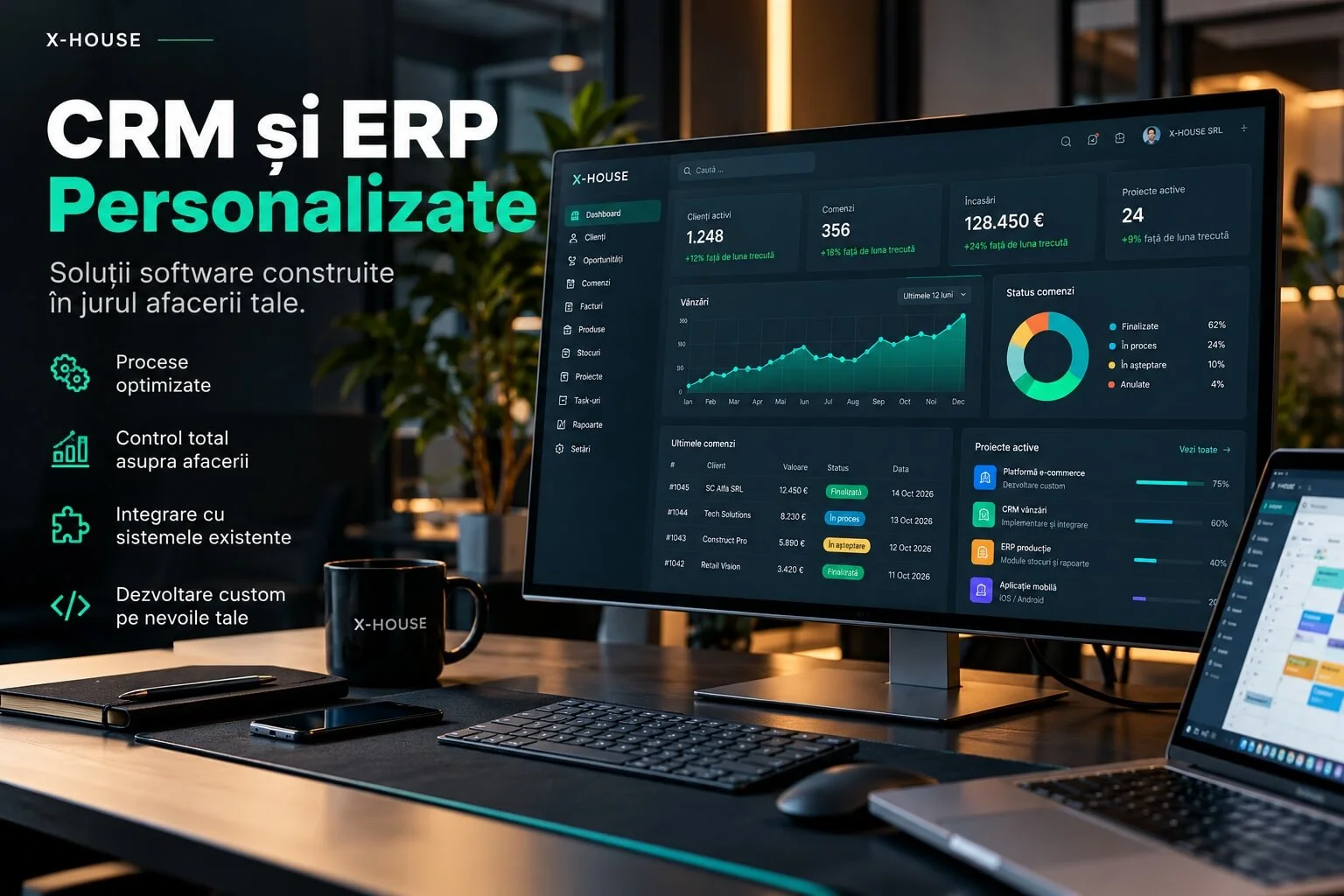 Custom CRM and ERP: Software developed for your business